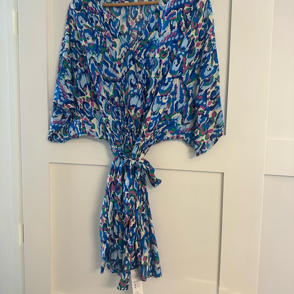 Cupshe Blue and Purple Patterned Dress